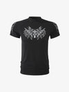 Langarmshirt mit abstraktem Flammenmuster