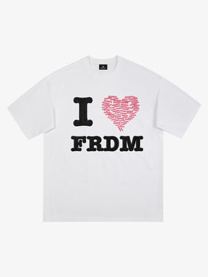 Embroidered Heart Graphic Tee