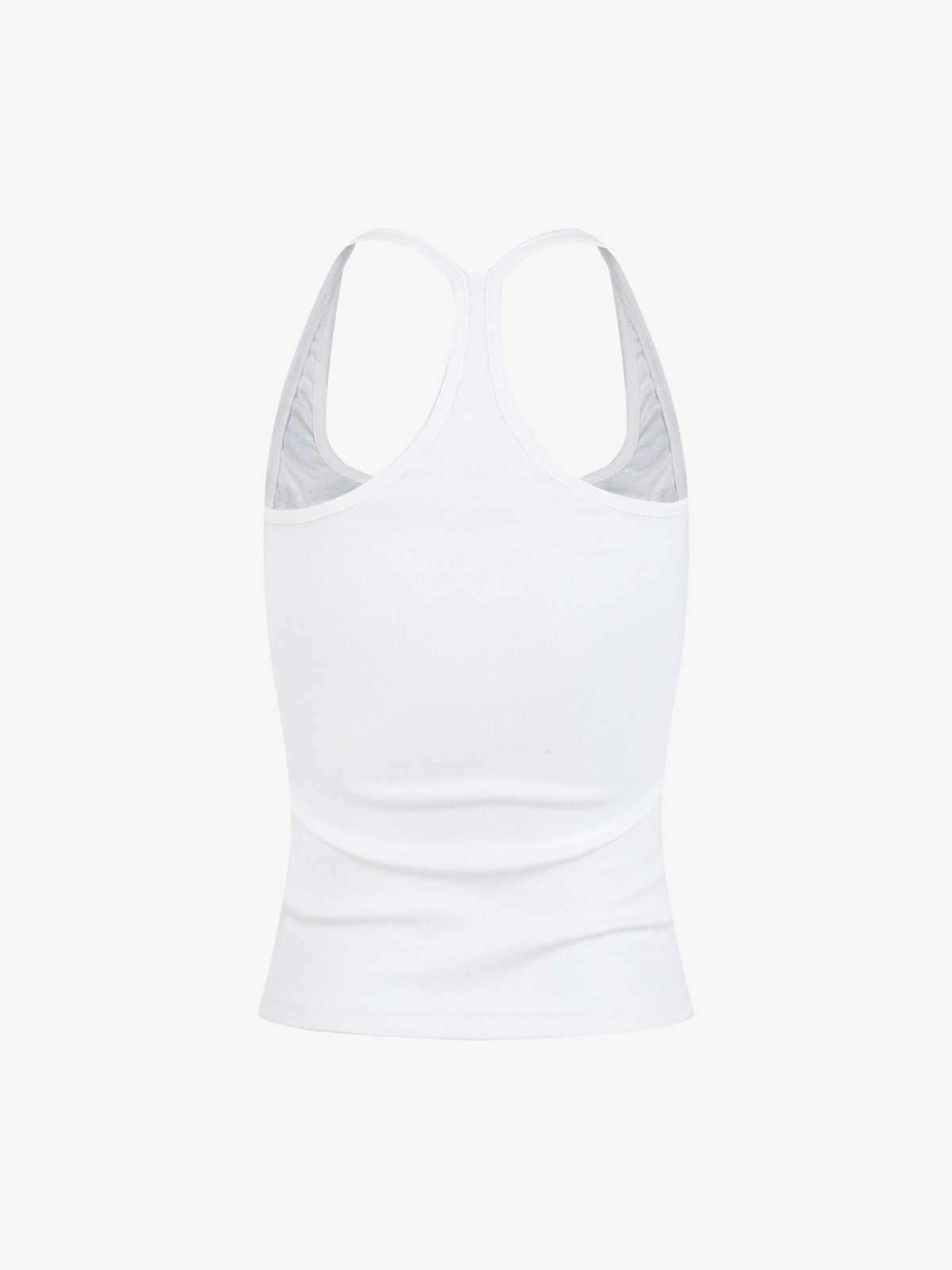 Tanktop mit Union-Jack-Motiv und Racerback-Ausschnitt – Tanktop aus Baumwollmischgewebe mit Nieten
