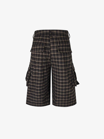 Plaid Cargo Pocket Jorts 