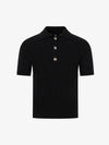 Vintage Zopfstrick-Poloshirt
