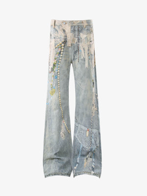 Jewelry Graphic Flared Pants 