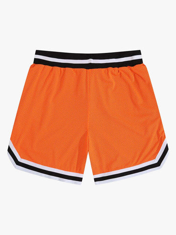 Retro-Basketballshorts aus Mesh mit Kordelzug