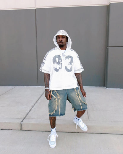 Thesupermade High Street Washed Distressed Denim Shorts - 2100 