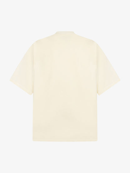 Heavy Retro Patch Embroidered T-shirt - 2398 