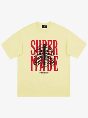 Thesupermade Skull Printed Logo Design T Shirt -1159 