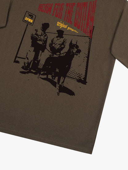 Original “Born for the Outlaw” Graphic Print T-Shirt 