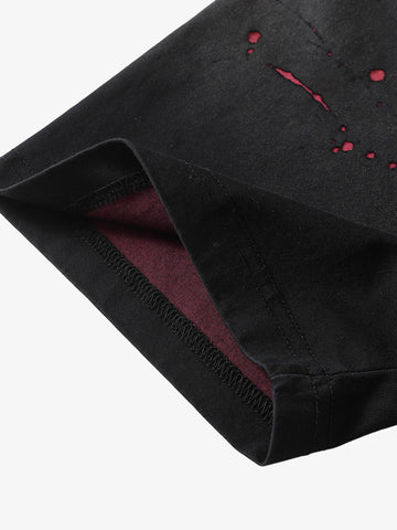 Vintage Washed Dot Spray T-Shirt 