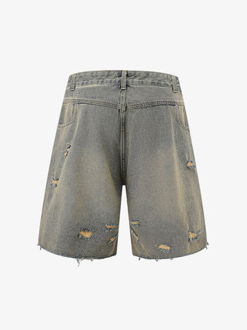 Denim Distressed Ripped Suit - 2460 