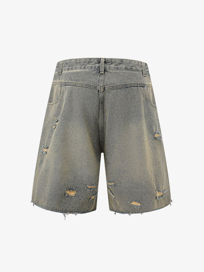 Denim Distressed Ripped Suit - 2460 