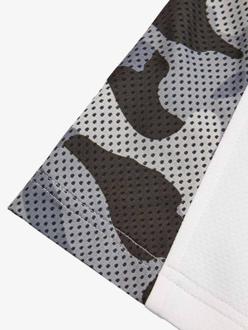 Original Camouflage Spliced Baseball T-Shirt - 2350 