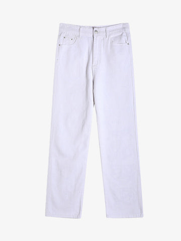 Thesupermade Burning Text Embroidered Letters Jeans -1478 