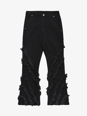 Thesupermade Vintage Rough Edge Flared Jeans - 1721 