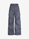 Woven Retro Cleanfit Pleated Drape Pants 