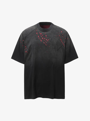 Vintage Washed Dot Spray T-Shirt 