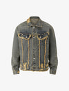 Thesupermade Distressed Washed Denim Jacket 