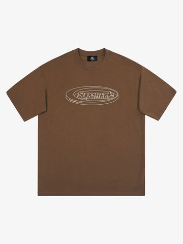 Thesupermade Font Logo Printing T-shirt 