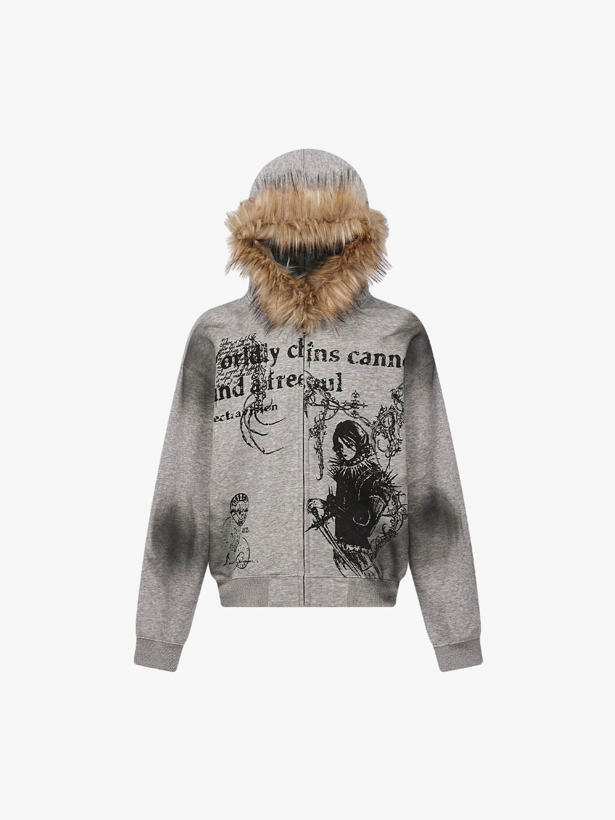 Supermade × Mortemartt Graphic Hooded Jacket- 2279 