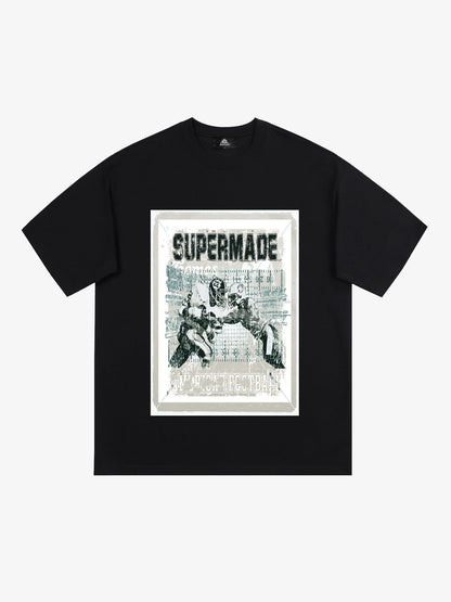 Super Bowl Football Print T-Shirt 
