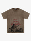 Bold Graphic Slogan T-Shirt 