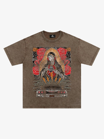Original Vintage Virgin Mary Graphic T-Shirt 