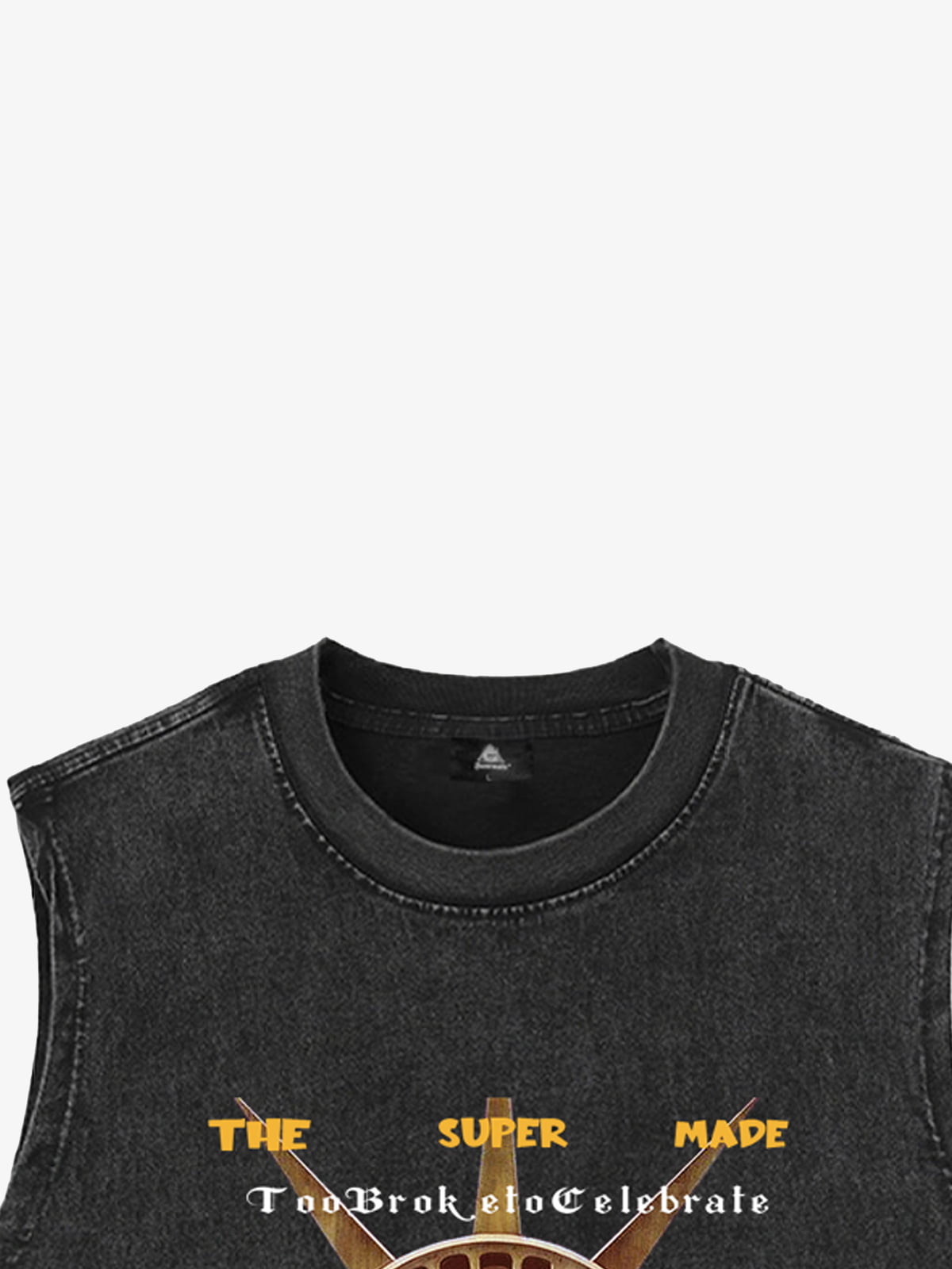 Original Fun Graffiti Print Vest Unique Graphic Tank Top 