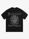 Original Gothic Letter Family Shield Badge Print T-Shirt 