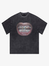 Full Diamond Tooth Pattern T-Shirt - 2258 