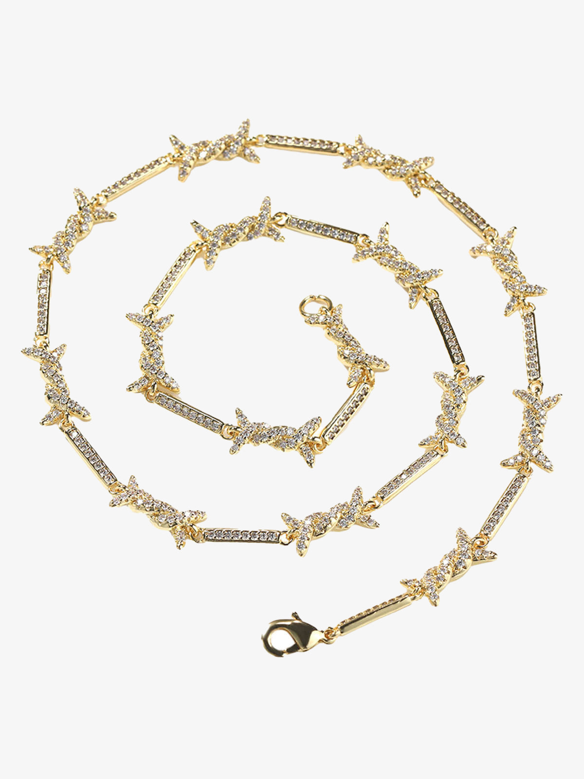 Zircon Thorn Copper Necklace 