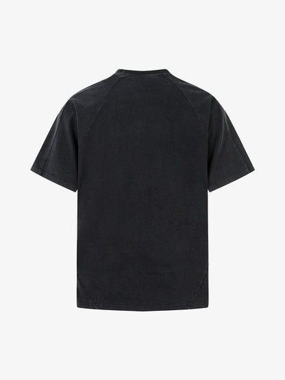 Deconstruction Split Embroidered T-shirt 