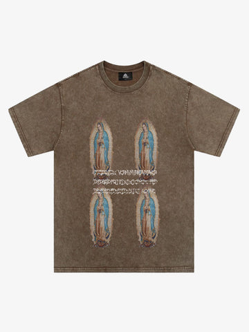Original Virgin Mary Print T-Shirt 