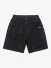 Retro Structured  Design Cargo Shorts 