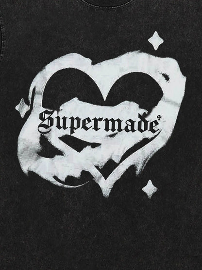 Thesupermade American Niche Love Design T-shirt 