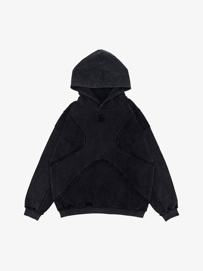 Thesupermade Washed Splicing Hoodie - 1985 