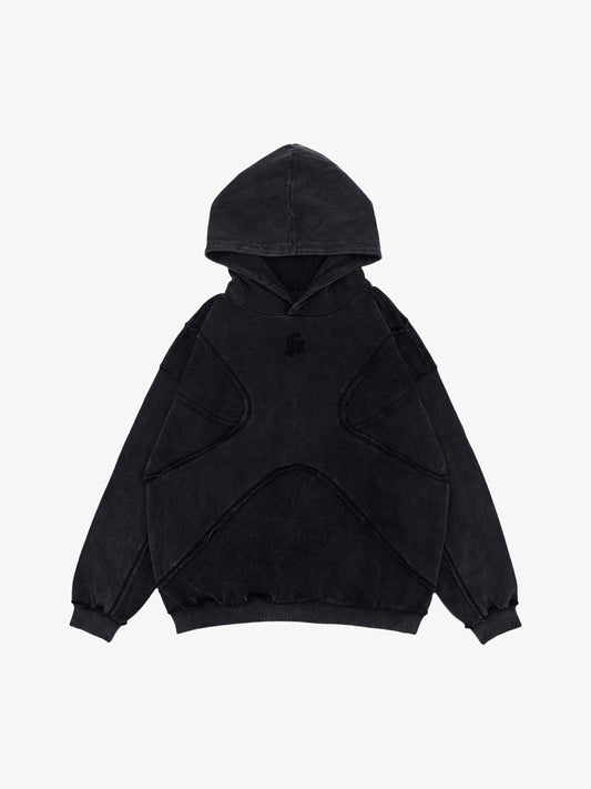 Thesupermade Washed Splicing Hoodie - 1985 