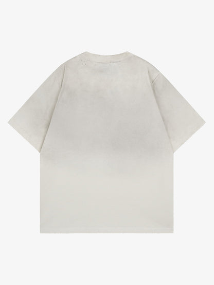Distressed Digital Print T-shirt 
