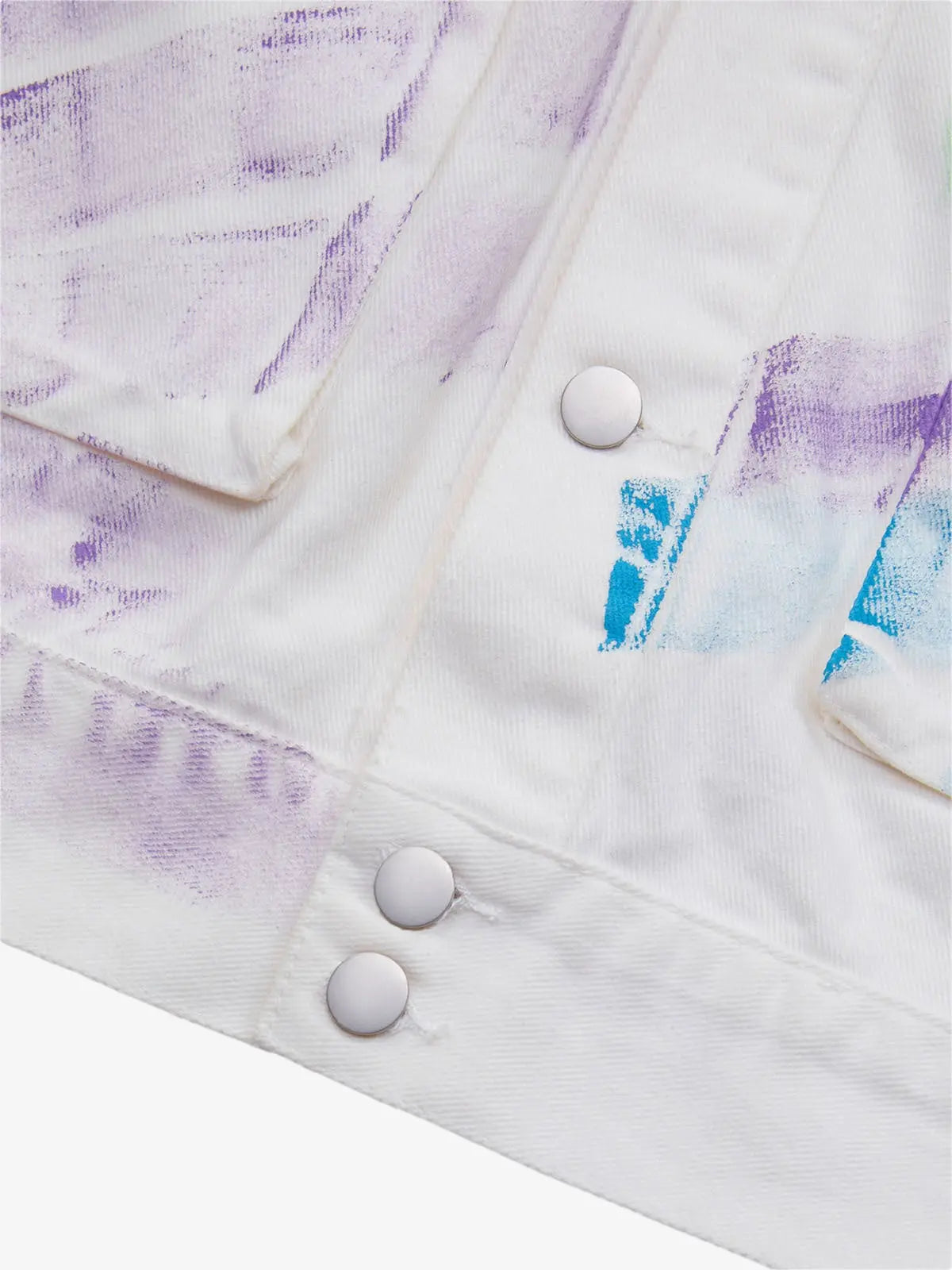 Thesupermade Hip-hop Hand-painted Graffiti Denim Jacket - 2010 