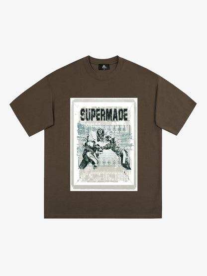 Super Bowl Football Print T-Shirt 