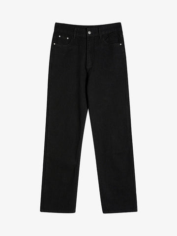 Thesupermade Burning Text Embroidered Letters Jeans -1478 