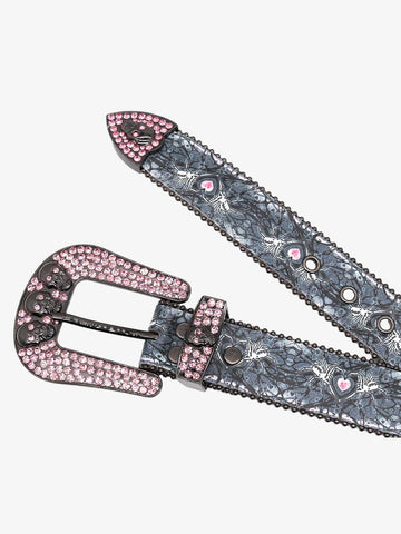 Sparkling Spider-Embellished Belt 