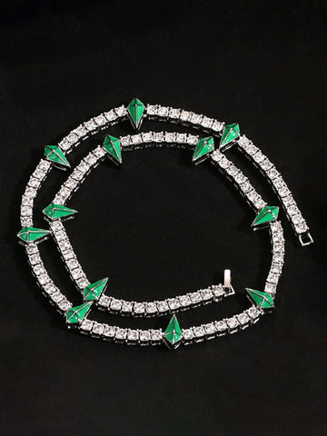 Thesupermade Hip Hop Collarbone Chain Necklace - 2221 