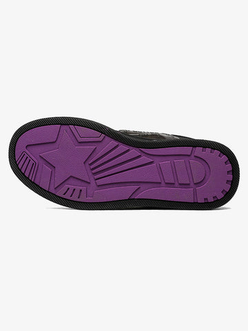 Dark Embroidered Letters Skate Shoes 
