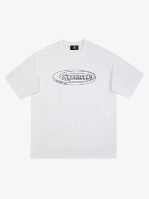 Thesupermade Font Logo Printing T-shirt 