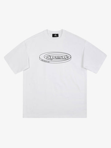 Thesupermade Font Logo Printing T-shirt 