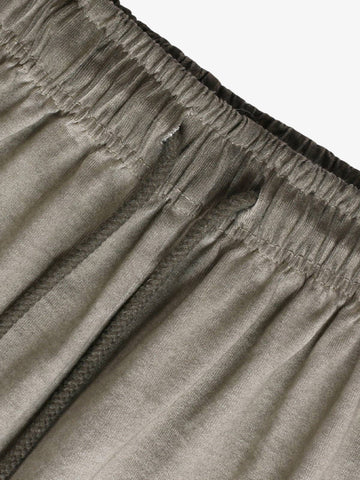 Distressed Washed Drawstring Shorts 