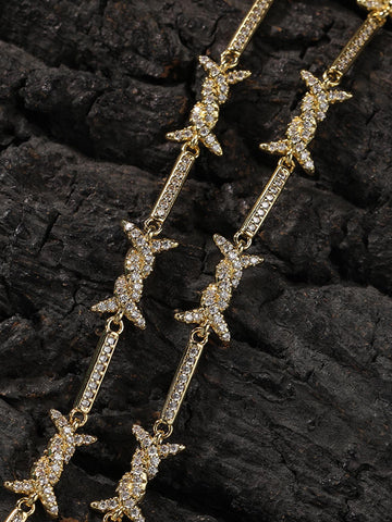 Zircon Thorn Copper Necklace 