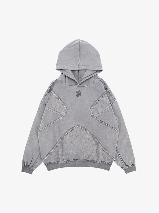 Thesupermade Washed Splicing Hoodie - 1985 