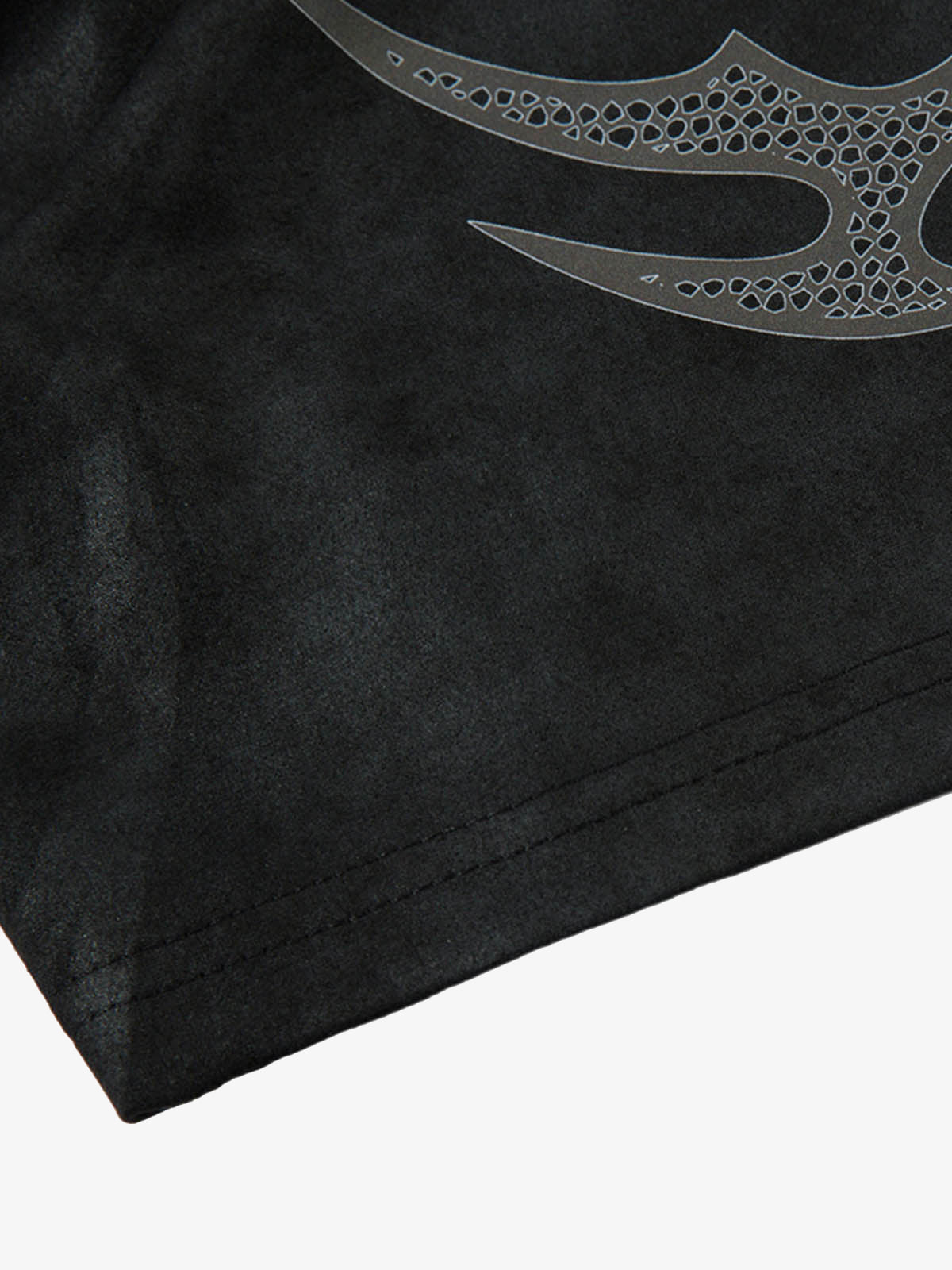 Oversized Graphic Suede Print T-Shirt 