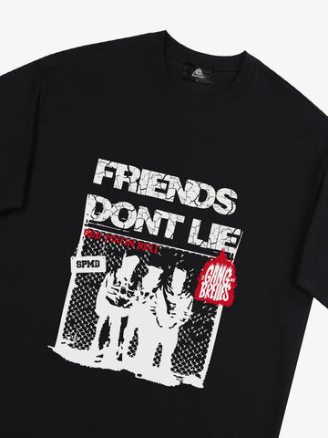 Original "Friends Don't Lie" Print T-Shirt 