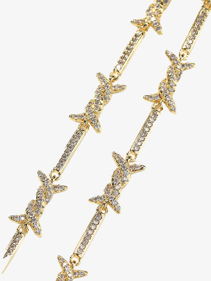 Zircon Thorn Copper Necklace 